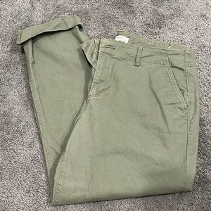 LOFT Straight Cropped Chino Pant